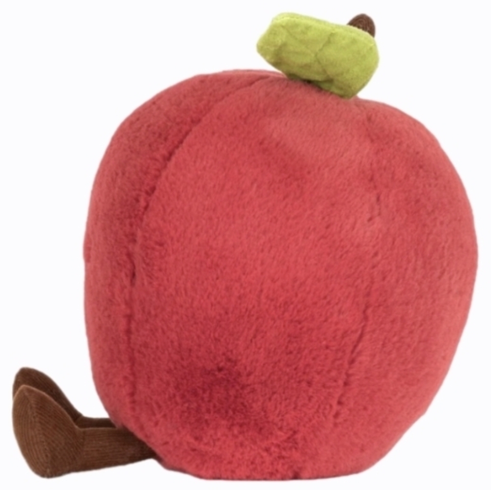 Jellycat Amuseables Apple 6.3x5.5x5.1" Soft & Plush BNWT Authentic - Picture 2 of 3